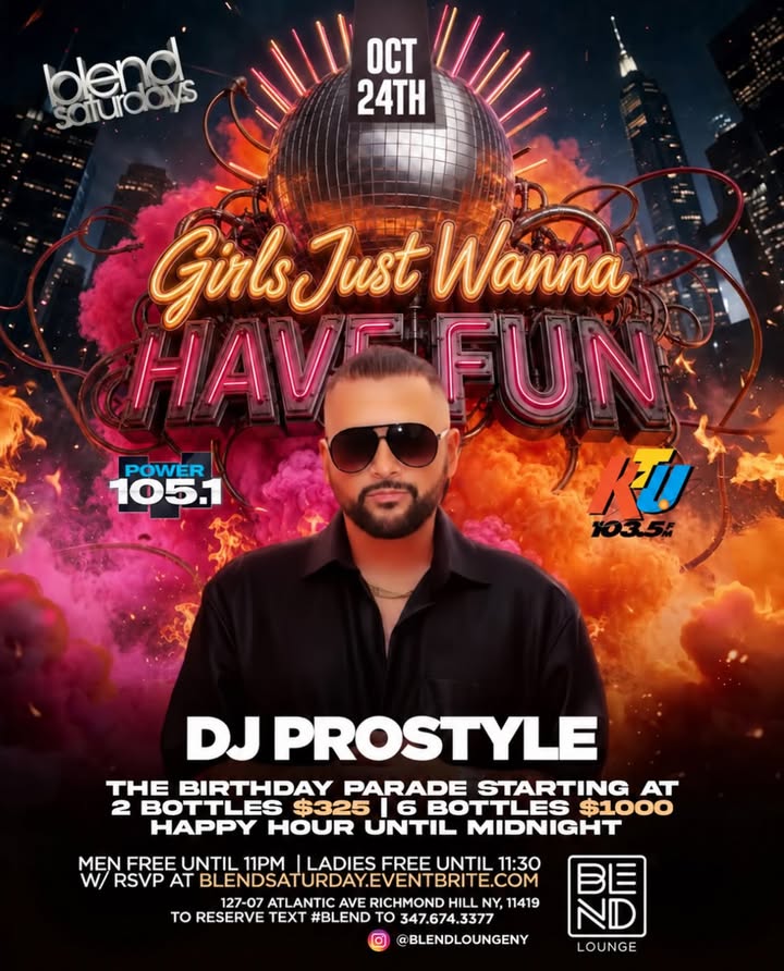GIRLS JUST WANNA HAVE FUN – Oct. 24